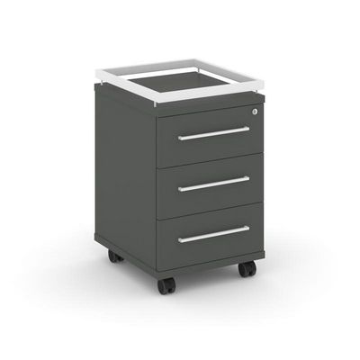 Rift RF.TM-003 (Антрацит/Белый) Тумба мобильная усиленная + рамка