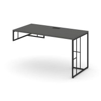 Rift RF.SPOT-014 (L) (Антрацит/Черный) Стол письменный для опорной тумбы левый