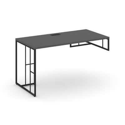 Rift RF.SPOT-014 (R) (Антрацит/Черный) Стол письменный для опорной тумбы правый