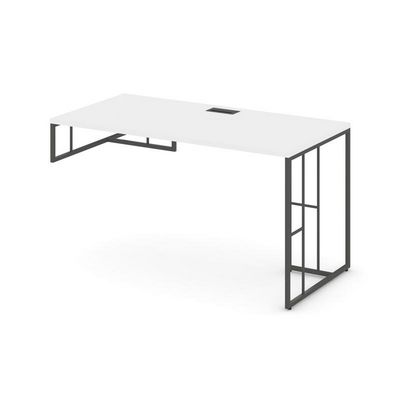 Rift RF.SPOT-003 (L) (Белый брилиант/Антрацит) Стол письменный для опорной тумбы левый