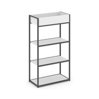 Rift RF.STM-002 (Белый брилиант/Антрацит) Стеллаж металлический высокий приставной