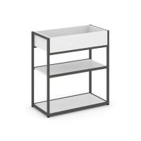 Rift RF.STM-012 (Белый брилиант/Антрацит) Стеллаж металлический низкий приставной