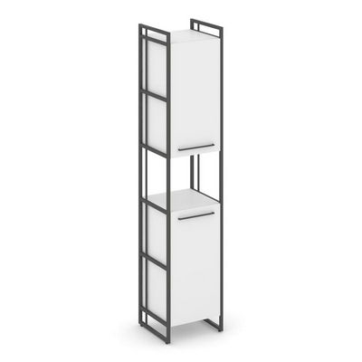 Rift RF.SU-52 (U) (Белый брилиант/Антрацит) Шкаф 5 ниш узкий