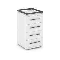 Rift RF.TPR-002 (Белый брилиант/Антрацит) Тумба приставная + рамка