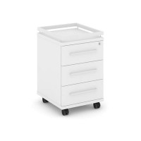 Rift RF.TM-003 (Белый брилиант/Белый) Тумба мобильная усиленная + рамка