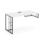 Rift RF.SPOT-013 (R) (Белый брилиант/Черный) Стол письменный для опорной тумбы правый