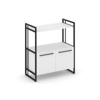 Rift RF.SS-22 (Белый брилиант/Черный) Шкаф 2 ниши широкий