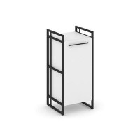 Rift RF.SU-21 (L) (Белый брилиант/Черный) Шкаф 2 ниши узкий