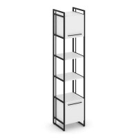 Rift RF.SU-54 (U) (Белый брилиант/Черный) Шкаф 5 ниш узкий