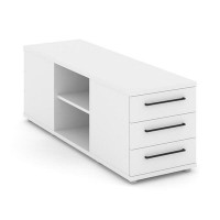 Rift RF.TOPD-002 (Белый брилиант/Черный) Тумба опорная/приставная