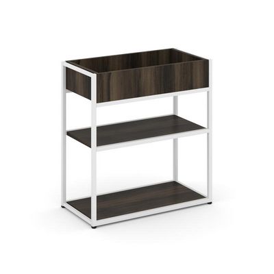 Rift RF.STM-013 (Дуб мали/Белый) Стеллаж металлический низкий приставной