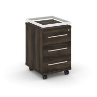 Rift RF.TM-003 (Дуб мали/Белый) Тумба мобильная усиленная + рамка