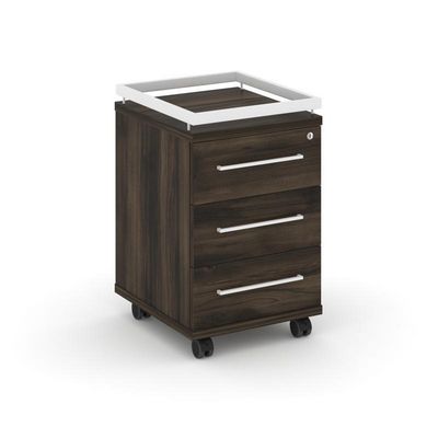 Rift RF.TM-003 (Дуб мали/Белый) Тумба мобильная усиленная + рамка