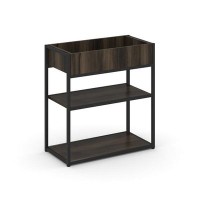 Rift RF.STM-012 (Дуб мали/Черный) Стеллаж металлический низкий приставной