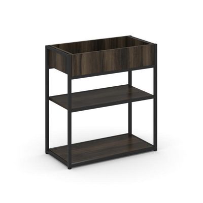 Rift RF.STM-012 (Дуб мали/Черный) Стеллаж металлический низкий приставной