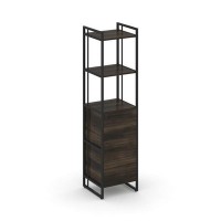 Rift RF.SU-44 (R) (Дуб мали/Черный) Шкаф 4 ниши узкий