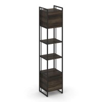 Rift RF.SU-54 (U) (Дуб мали/Черный) Шкаф 5 ниш узкий