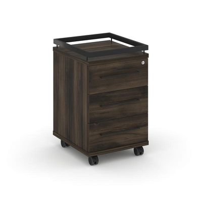 Rift RF.TM-003 (Дуб мали/Черный) Тумба мобильная усиленная + рамка