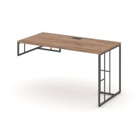 Rift RF.SPOT-003 (L) (Дуб табак/Антрацит) Стол письменный для опорной тумбы левый