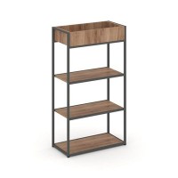 Rift RF.STM-001 (Дуб табак/Антрацит) Стеллаж металлический высокий приставной