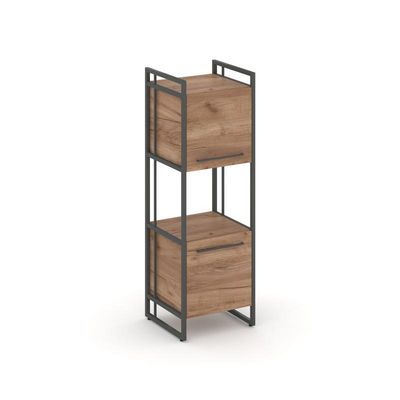 Rift RF.SU-33 (U) (Дуб табак/Антрацит) Шкаф 3 ниши узкий