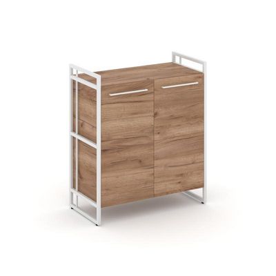 Rift RF.SS-21 (Дуб табак/Белый) Шкаф 2 ниши широкий