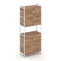 Rift RF.SS-52 (Дуб табак/Белый) Шкаф 5 ниш широкий