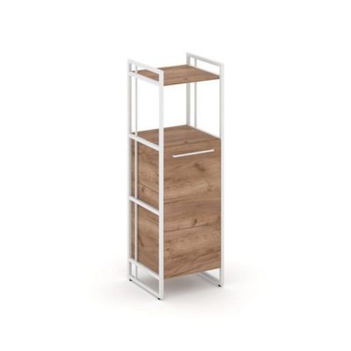Рифт RF.SU-32 (L) (Дуб табак/Белый) Шкаф 3 ниши узкий