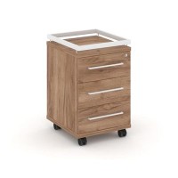 Rift RF.TM-003 (Дуб табак/Белый) Тумба мобильная усиленная + рамка