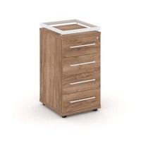 Rift RF.TPR-002 (Дуб табак/Белый) Тумба приставная + рамка