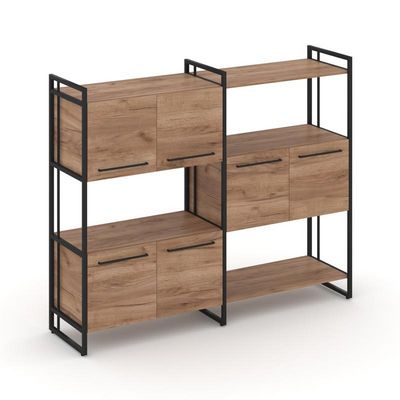 Rift RF.NS-004 (Дуб табак/Черный) Шкаф комбинированый