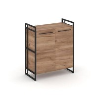 Rift RF.SS-21 (Дуб табак/Черный) Шкаф 2 ниши широкий