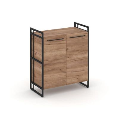 Rift RF.SS-21 (Дуб табак/Черный) Шкаф 2 ниши широкий