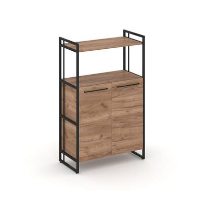 Rift RF.SS-32 (Дуб табак/Черный) Шкаф 3 ниши широкий