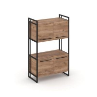 Rift RF.SS-33 (Дуб табак/Черный) Шкаф 3 ниши широкий