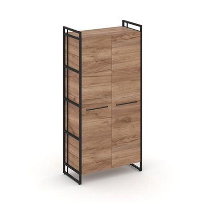 Rift RF.SS-41 (Дуб табак/Черный) Шкаф 4 ниши широкий