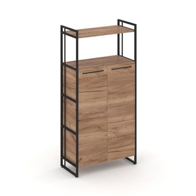 Rift RF.SS-43 (Дуб табак/Черный) Шкаф 4 ниши широкий