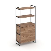 Rift RF.SS-44 (Дуб табак/Черный) Шкаф 4 ниши широкий