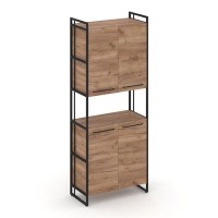 Rift RF.SS-52 (Дуб табак/Черный) Шкаф 5 ниш широкий