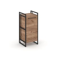 Rift RF.SU-21 (R) (Дуб табак/Черный) Шкаф 2 ниши узкий