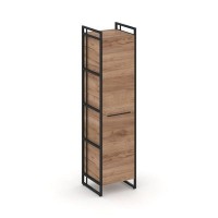 Rift RF.SU-41 (R) (Дуб табак/Черный) Шкаф 4 ниши узкий