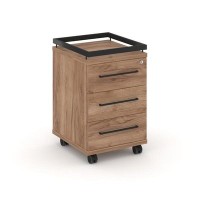 Rift RF.TM-003 (Дуб табак/Черный) Тумба мобильная усиленная + рамка