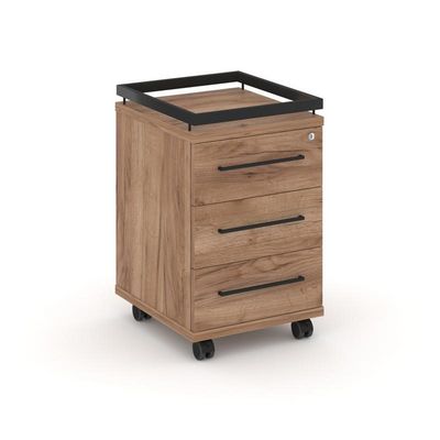 Rift RF.TM-003 (Дуб табак/Черный) Тумба мобильная усиленная + рамка