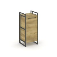 Rift RF.SU-21 (L) (Дуб винченцо/Антрацит) Шкаф 2 ниши узкий