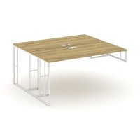 Rift RF.DRSOT-014 (Дуб винченцо/Белый) Рабочая станция для опорной тумбы