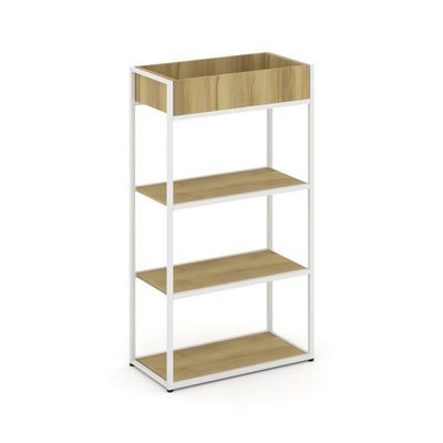 Rift RF.STM-002 (Дуб винченцо/Белый) Стеллаж металлический высокий приставной