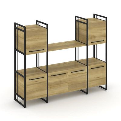 Rift RF.NS-002 (Дуб винченцо/Черный) Шкаф комбинированый