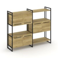 Rift RF.NS-004 (Дуб винченцо/Черный) Шкаф комбинированый