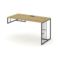 Rift RF.SPOT-013 (L) (Дуб винченцо/Черный) Стол письменный для опорной тумбы левый