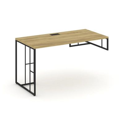 Rift RF.SPOT-015 (R) (Дуб винченцо/Черный) Стол письменный для опорной тумбы правый